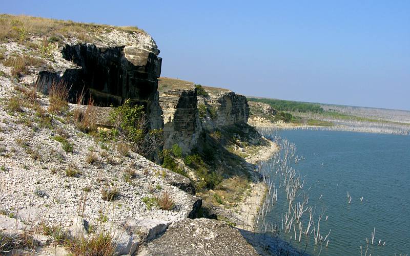 Limestone bluffs