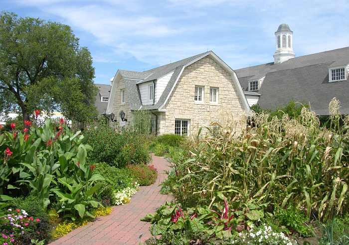 Kansas State University display gardens surround the bug zoo/