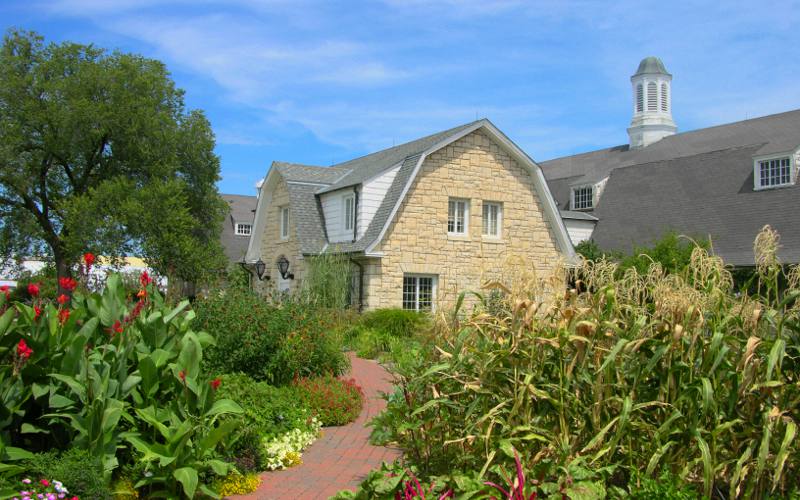 Kansas State University display gardens surround the bug zoo/