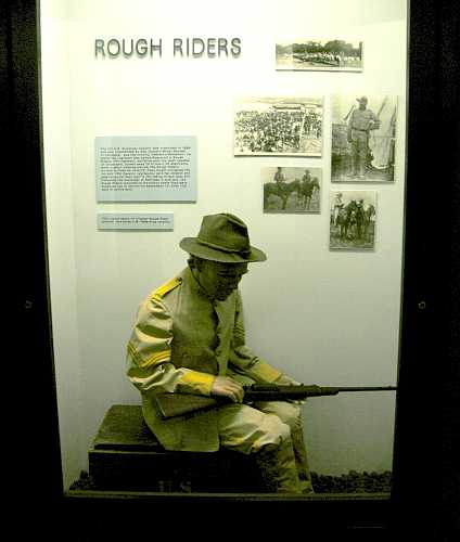 Rough Rider exhibit in US Cavalry Museum