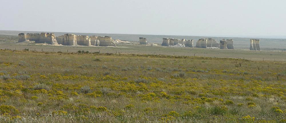 Chalk Pyramids and Monument Rocks