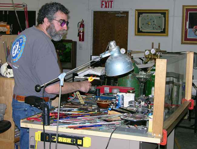 Bruce Breslow glass blowing