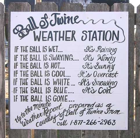 World's Largest Ball of Twine weather report