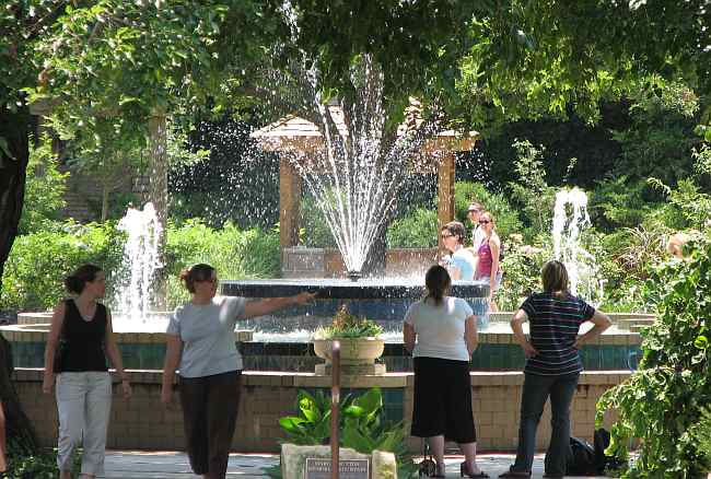 Margie Button Fountain in Botanica in Wichita, Kansas