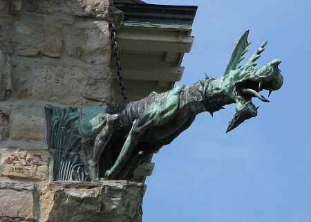 Gargoyle on Leavenworth's Chapel of the Veterans