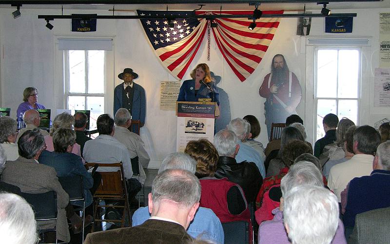 L. Candy Ruff in Lecompton Constitution Hall