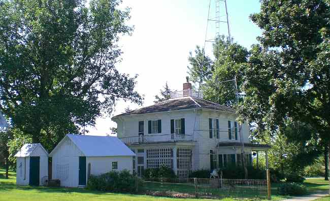Marshal Ensor farm house museum in Olathe, Kansas.