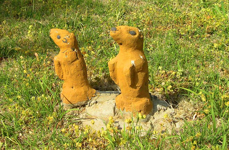 Glenn Stark prairie dog sculptures