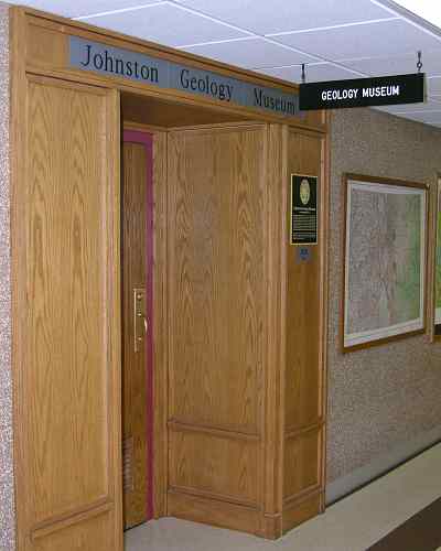 Johnston Geology Museum enterance