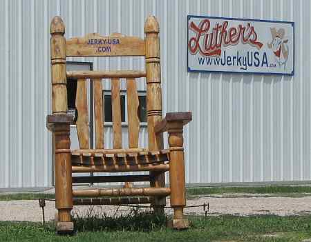 Luther's Jerky giant rocking chair