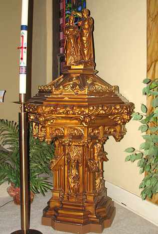 Sacred Heart Church baptismal font