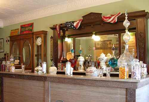 Soda fountain in the Wichita-Sedgwick County Historical Museum