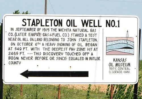 Stapleton #1 Historic Well - El Dorado, Kansas