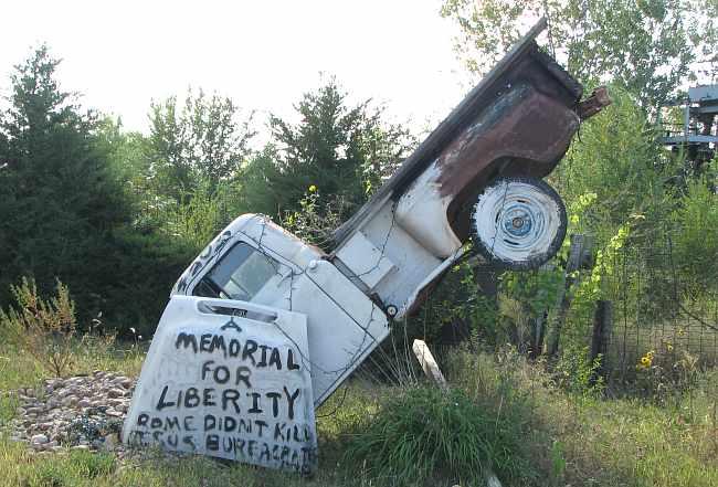 Memorial for Liberty at Truckhenge