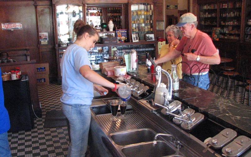 Old Topela soda fountain