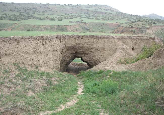 Horse Thief Cave at Arikaree Breaks, Kansas.