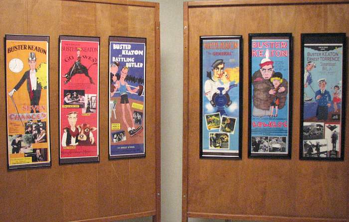 Movie posters at the Buster Keaton Celebration