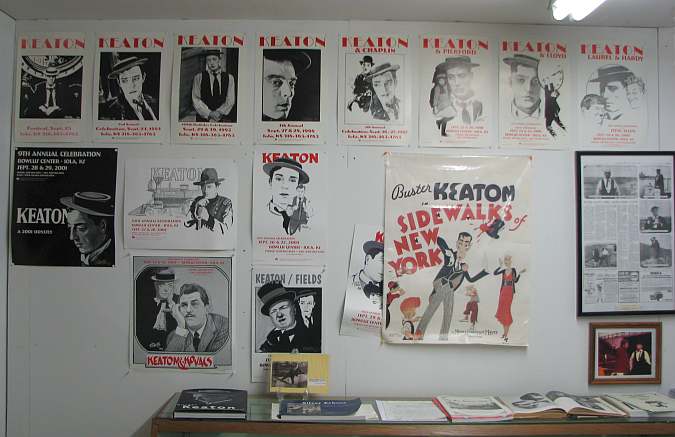 Buster Keaton Celebration poster display