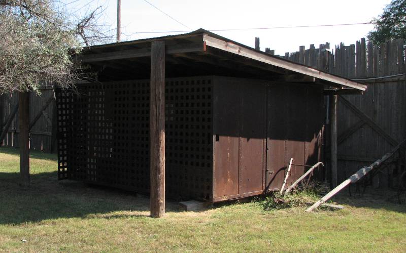 Old Steel Jail at the Stockade Museum in Medicina Lodge, Kansas