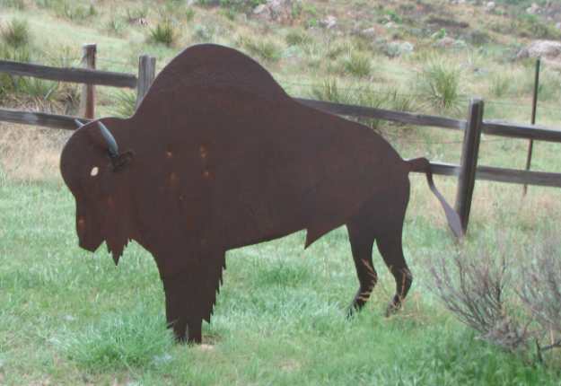 buffalo sculpture by Tobe Zweygardt