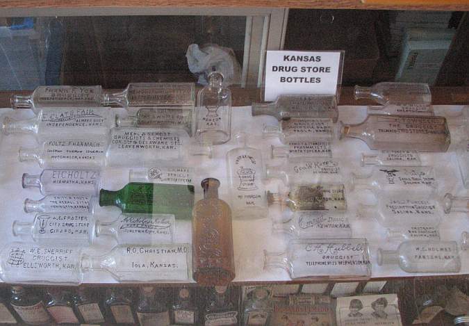 Kansas drug store bottles