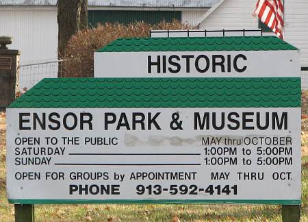 Ensor Park and Museum - Olathe, Kansas