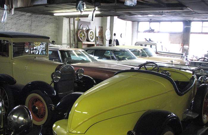 Antique fords on display in DeSoto, Kansas