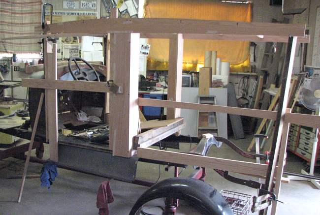 1930 canopy top Ford pickup just starting restoration in 2007