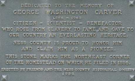 George Washington Carver homstead site - Beeler, Kansas