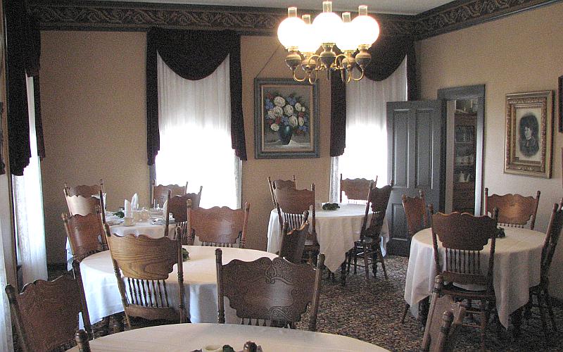 Harvey House dining room - Florence, Kansas