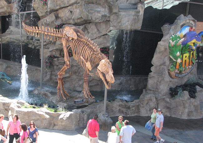 T-Rex Cafe at Kansas City Legends shopping center.