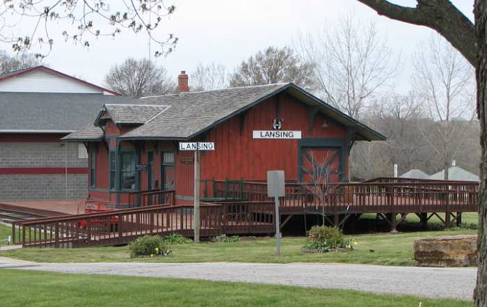 Lansing Historical Museum is located in Atchison, Topeka and Santa Fe depot