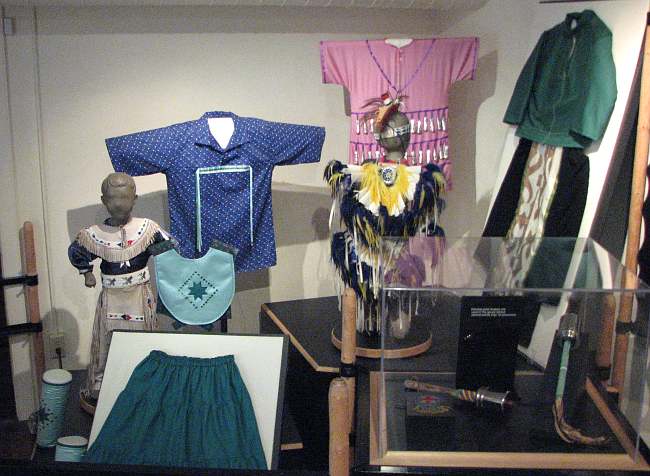 Native American clothing at Native American Heritage Museum