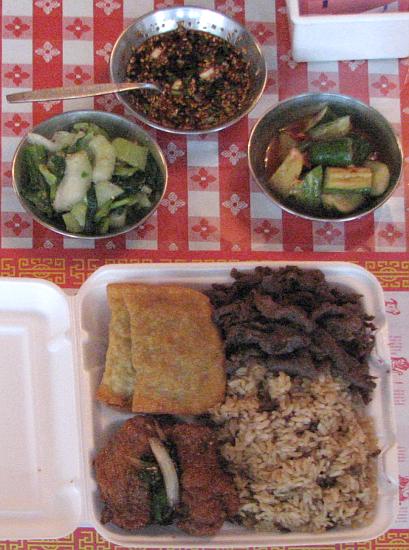 Pusan Restaurant & Korean Dinner lunch special.