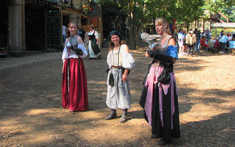 birds of prey at the Kansas City Renaissance Festival