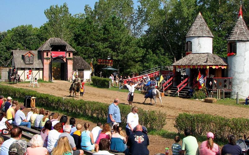 Jousting competition at the Renaissance Festival of Kansas City