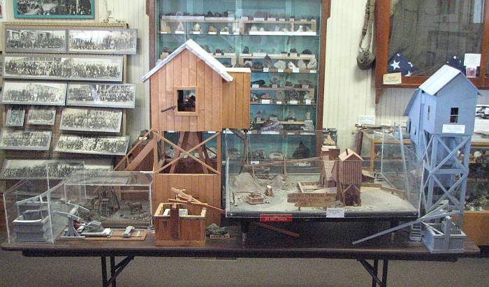 Grand Central Mine model at Galena Historical Museum