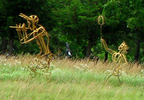 Henry's Sculpture Hill - metal art by Franklin L. Jensen