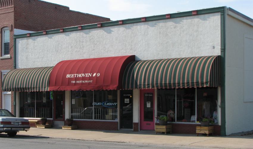 Beethoven's restaurant in Paola, Kansas.