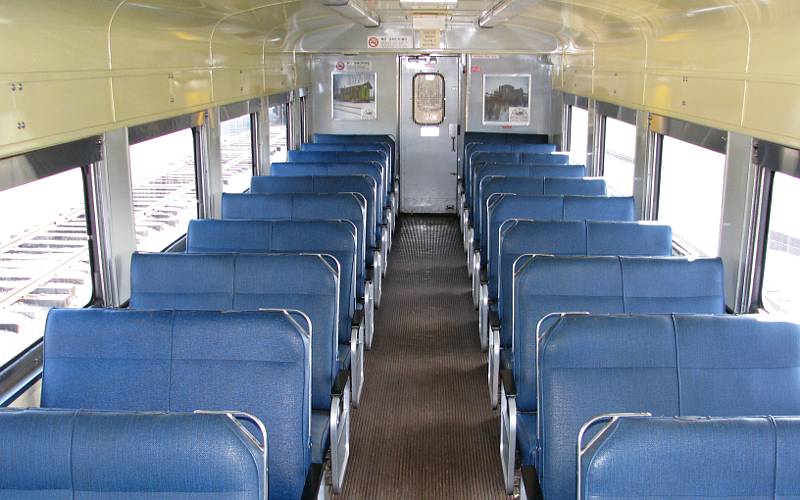 Great Plaines Passenger Train passenger car interior
