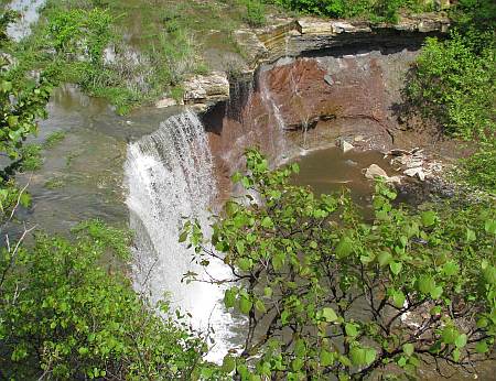 Cowley Lake Waterfall - Dexter, Kansas