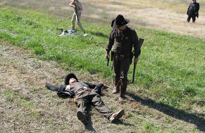 Gunfight during middle of tour on the Midland Railway