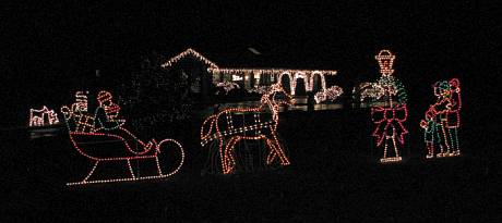 Nelson Road Christmas light display - Olathe, Kansas