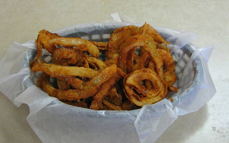 Onion Rings at the Chicken House in Olpe, Kansas.