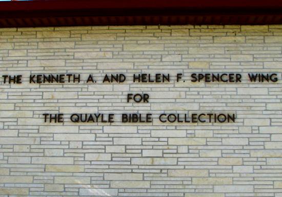 Quayle Bible Collection - Baldwin City, Kansas