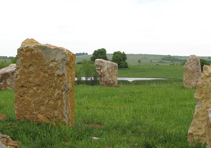 Prairiehenge sculpture by Stan Herd