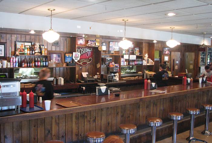 Rosedale BBQ counter