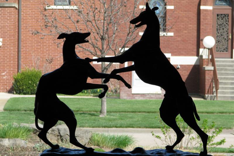 Bronze statue by Anna Vaughn Hyatt Huntington