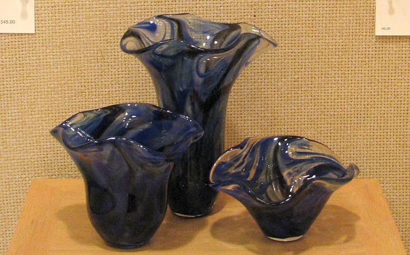 glass vases by Helen Koons Gragert