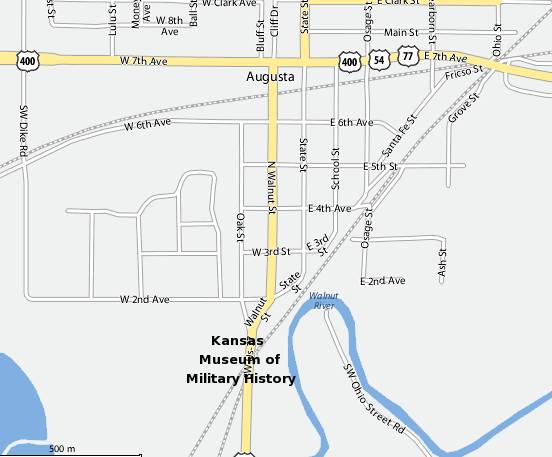 Kansas Museum of Military History Map